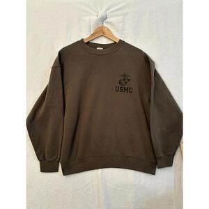 USMC Military Sweatshirt M-Features the Eagle, Globe, and Anchor (EGA) logo